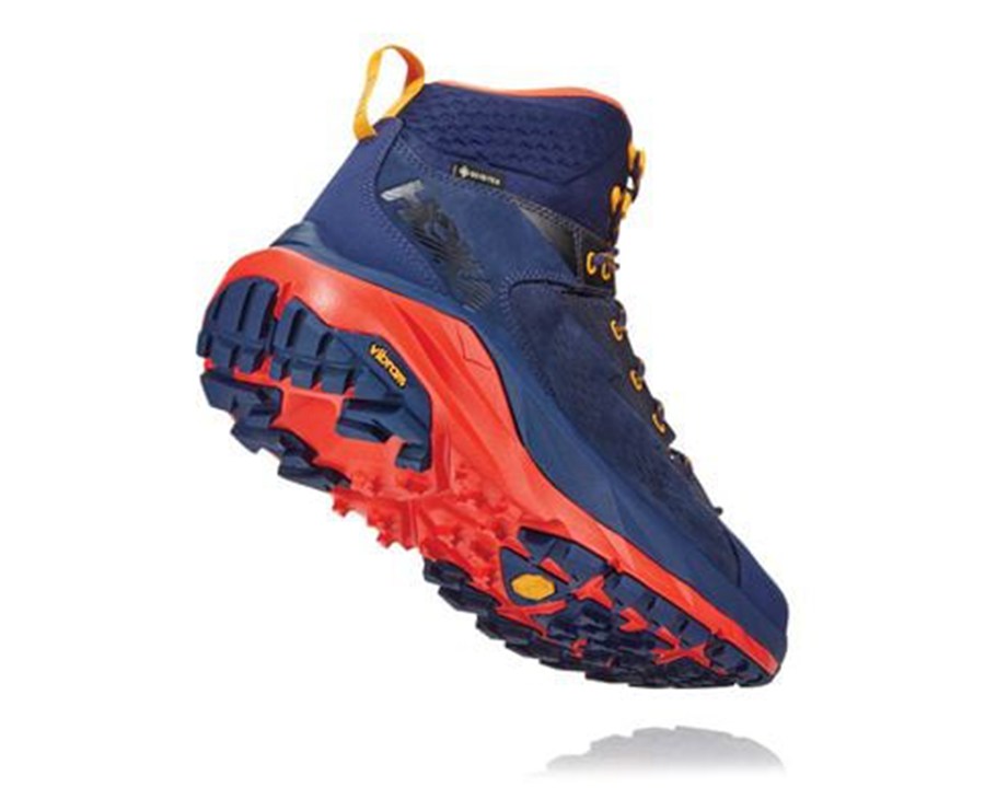 Botas De Montaña Hoka One One Hombre Azules/Rojos - Kaha Gore-Tex - JNZO56981